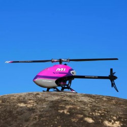 OMPHOBBY M1 RC 3D vrtulník BNF-fialová